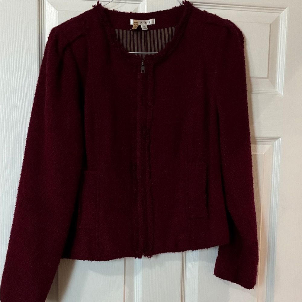 CAbi Deep Red Jacket